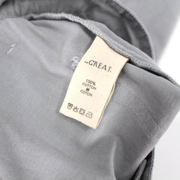 The Great. The Voyager Pants NEW Washed Out Blue Rope Belt Utility Cropped Sz 29 - Picture 6 of 6